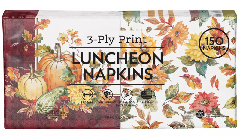 Berkley Jensen Pumpkin Harvest Lunch Napkin, 150 ct.