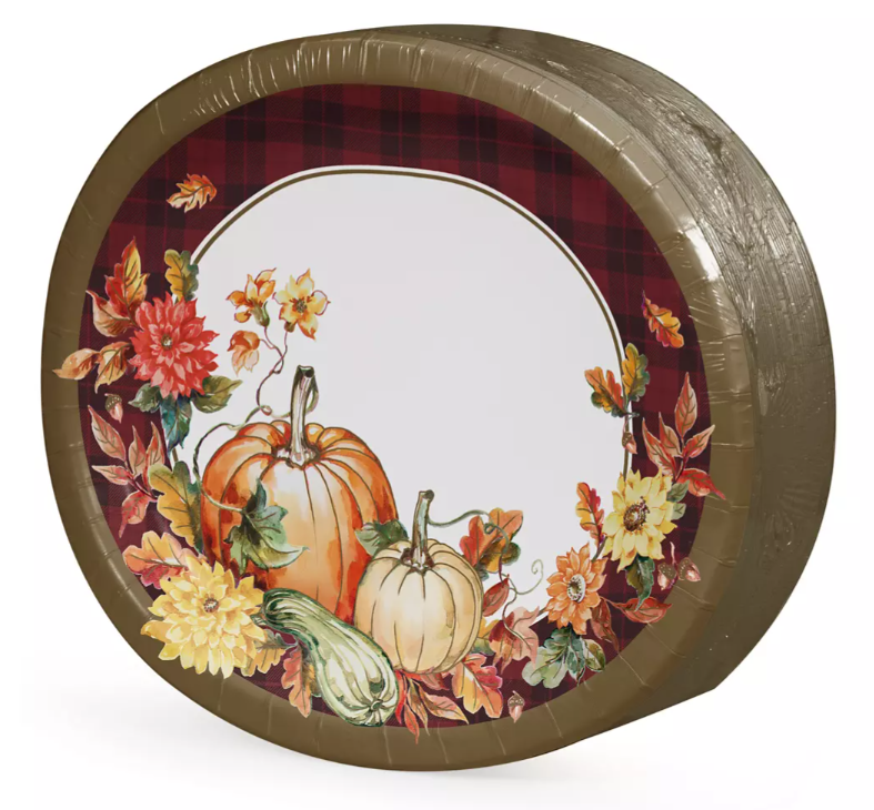 Berkley Jensen Pumpkin Harvest Oval Platter, 60 ct.