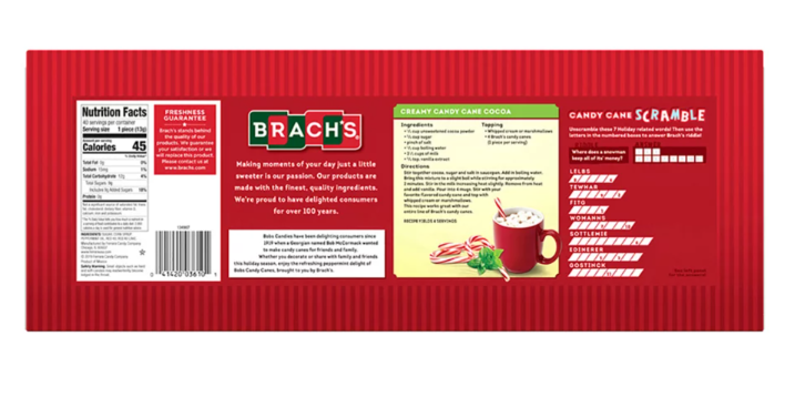 Bob's Peppermint Candy Canes, 40 ct.