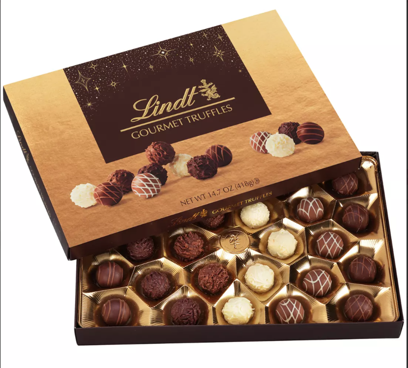 Lindt Gourmet Chocolate Truffles Gift Box, 14.7 oz.