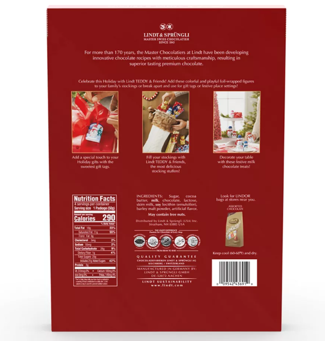 Lindt Holiday Novelty Minis, 4 pk.
