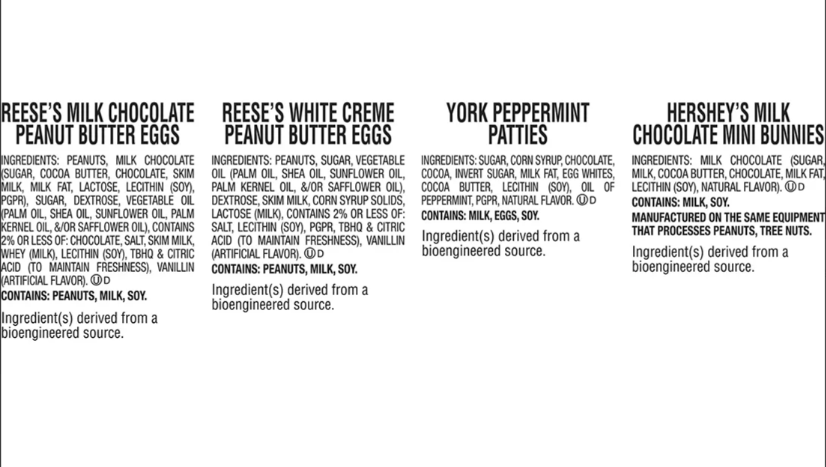 Hershey's, Reese's and York Chocolate and White Crème Assortment Candy in Bulk Variety Bag, 125 Pc./58 oz.