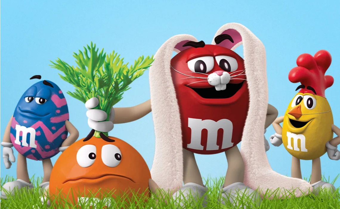 M&M'S Peanut Chocolate Pastel Easter Candy Resealable Jar, 62 oz.