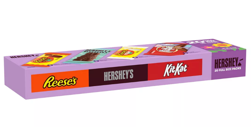Hershey Easter Assorted Full Size Candy Bars Variety Pack, 20 Pc./25.5 oz.