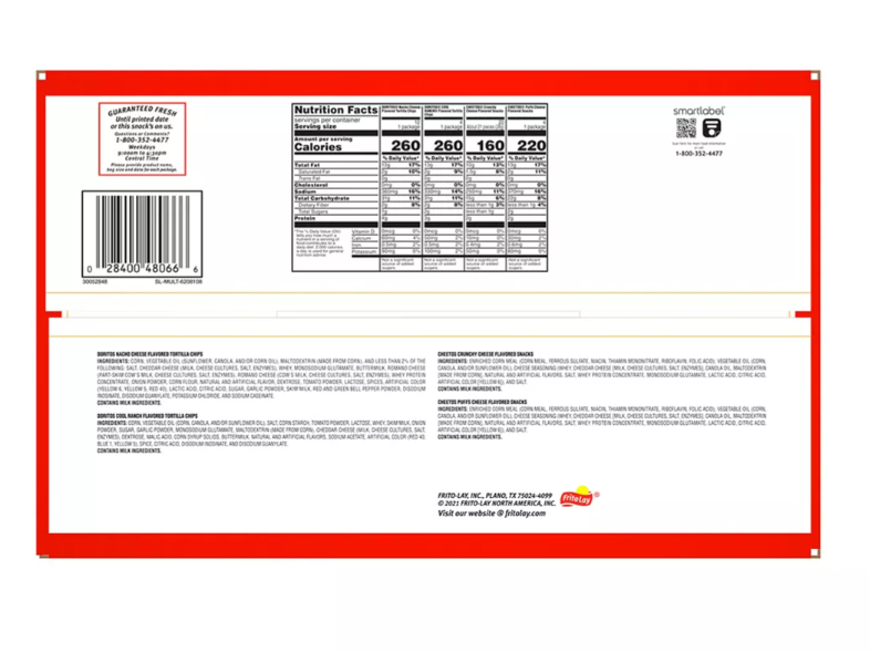 Frito-Lay Doritos and Cheetos Variety Pack, 30 ct.