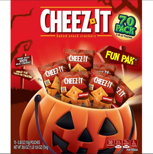 Cheez-It Baked Snack Cheese Crackers, 70 ct./0.38 oz.
