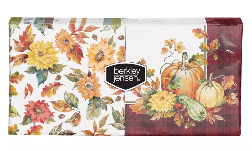 Berkley Jensen Pumpkin Harvest Lunch Napkin, 150 ct.