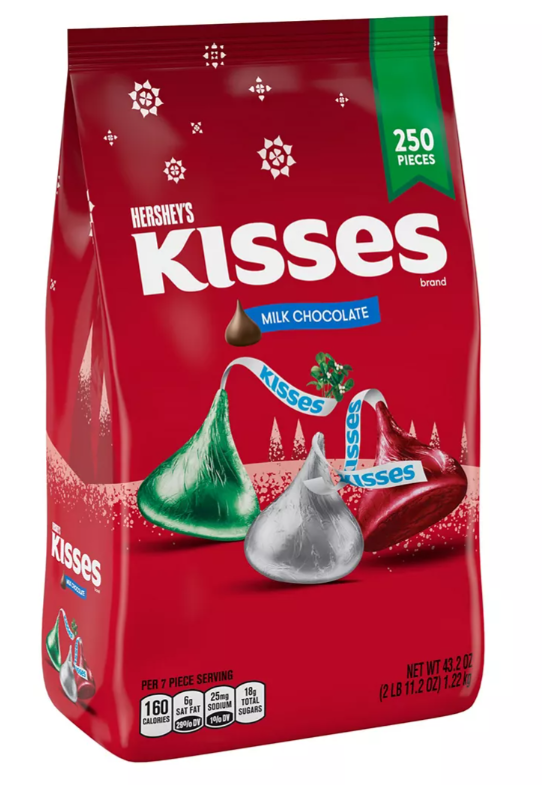 Hershey Holiday Kisses, 43.2 oz.