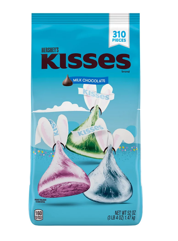 Hershey's Kisses Milk Chocolates Easter Candy, 310 ct./52 oz.