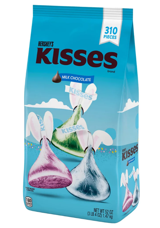 Hershey's Kisses Milk Chocolates Easter Candy, 310 ct./52 oz.