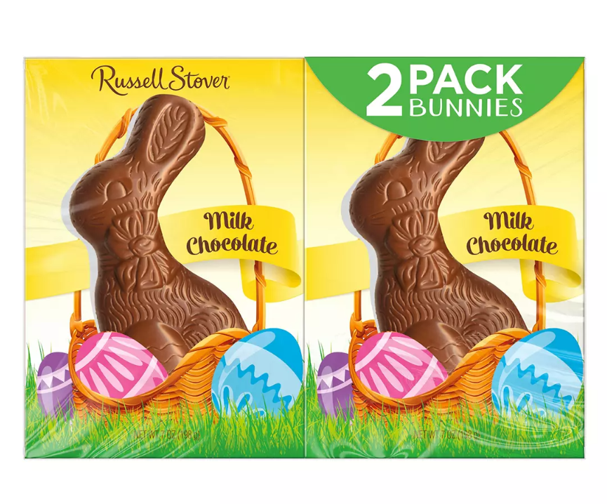 Russell Stover Milk Chocolate Rabbits, 2 pk./7 oz.