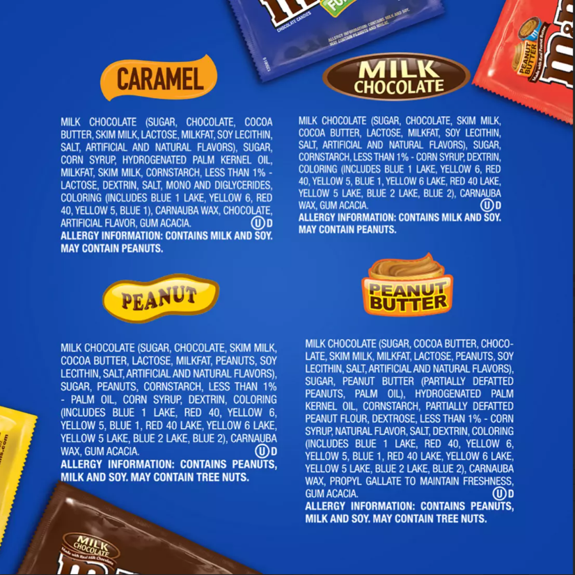 M&M'S Milk Chocolate & Peanut and Peanut Butter Fun Size Halloween