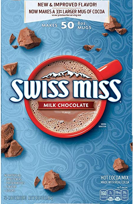 Hot Cocoa Swiss Miss  Mix, 1.38 oz, 50-count